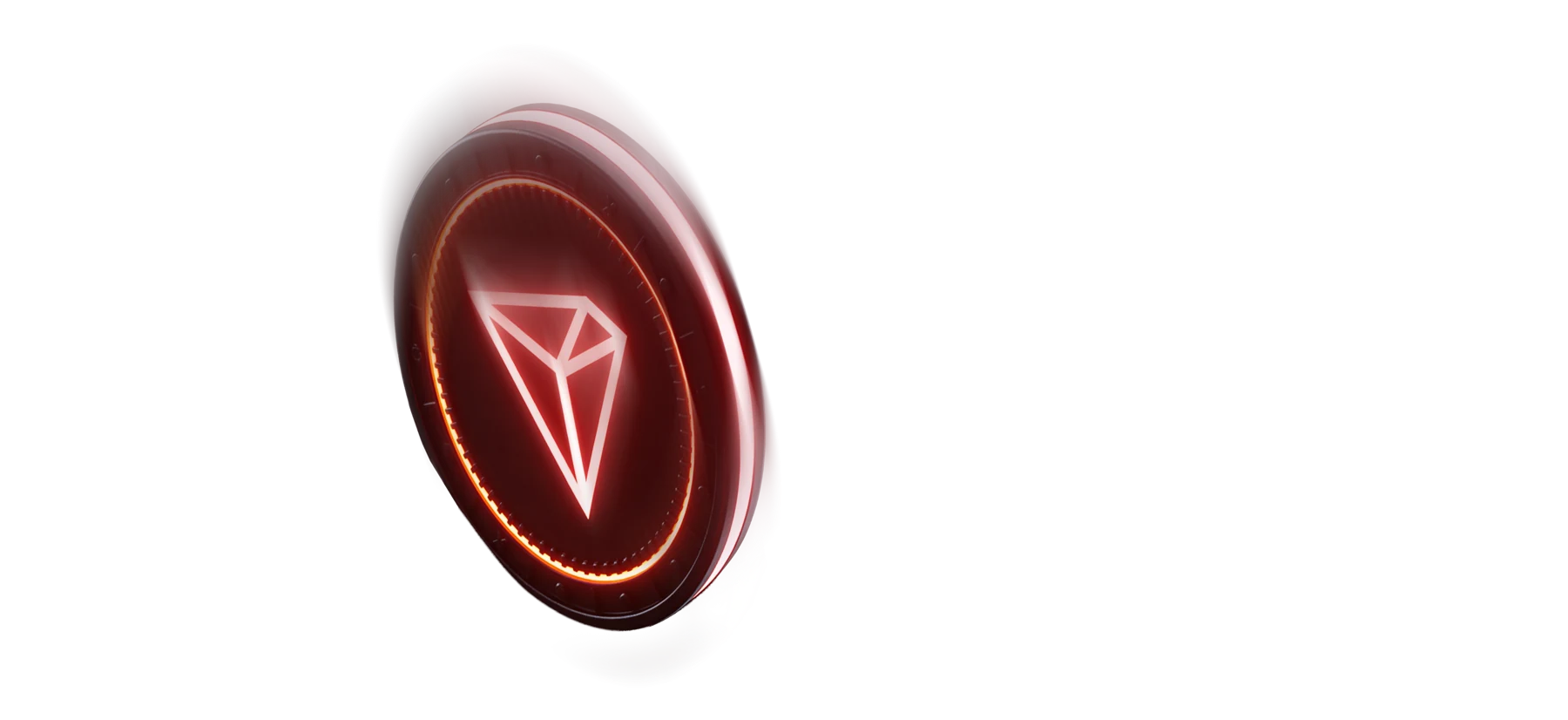 Tron coin representing crypto payments at Here2Win Casino