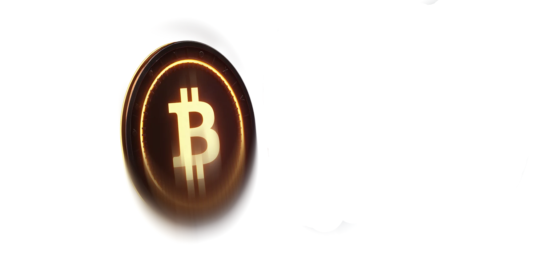 Bitcoin coin representing crypto deposits at Here2Win Casino